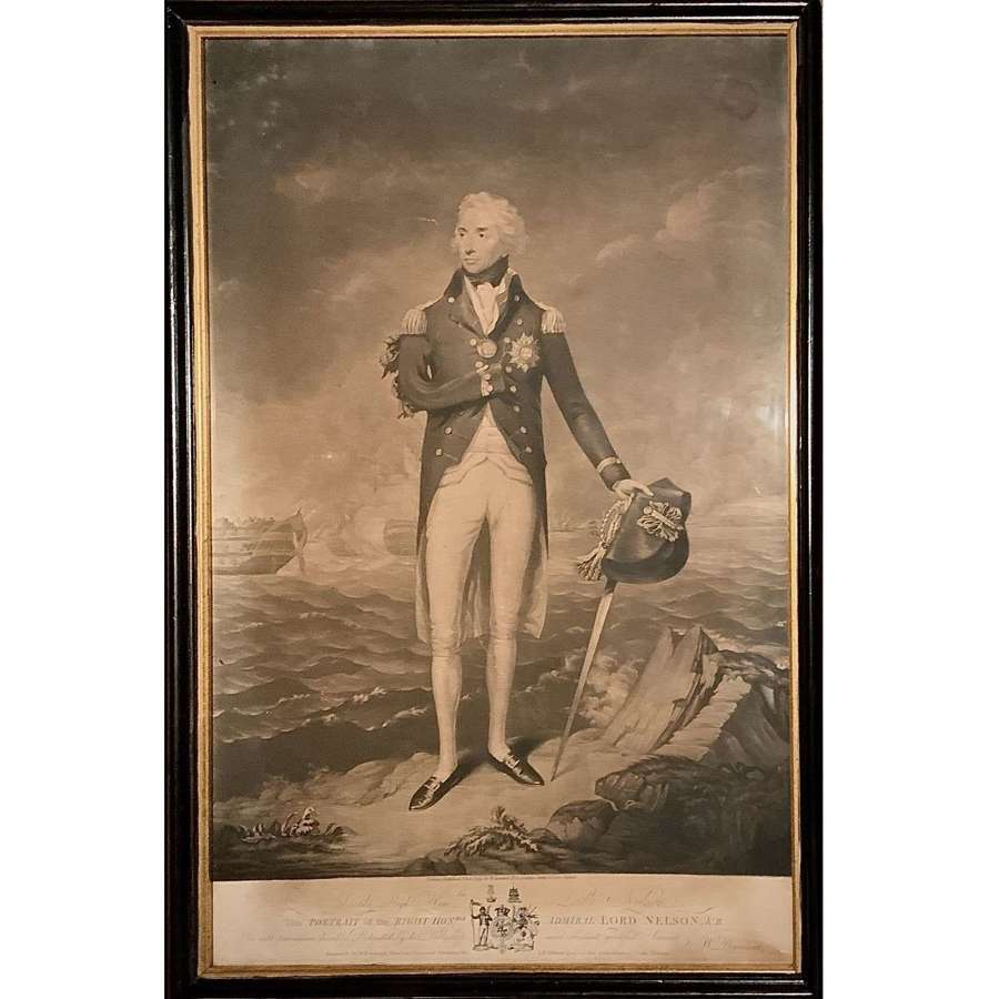 Admiral Lord Nelson (1758-1805) Mezzotint after Lemuel Francis Abbott