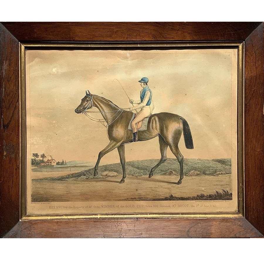 Antique Horse Print of &ldquo;Beeswing&rdquo; (winner of 1842 Ascot Gold Cup)