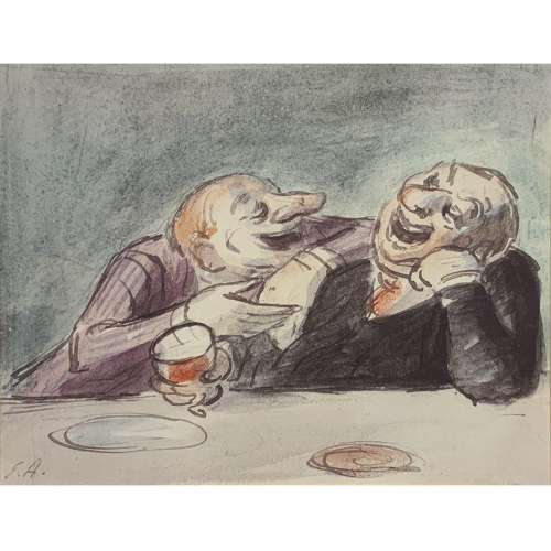 “Gentlemen Drinking Wine” Framed Print after Edward Ardizzone CBE RA (1900-1979)