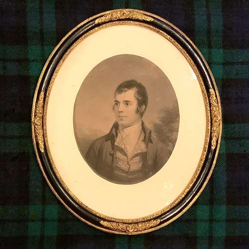 Portrait of the Scottish National Poet Robert Burns (1759-1796)
