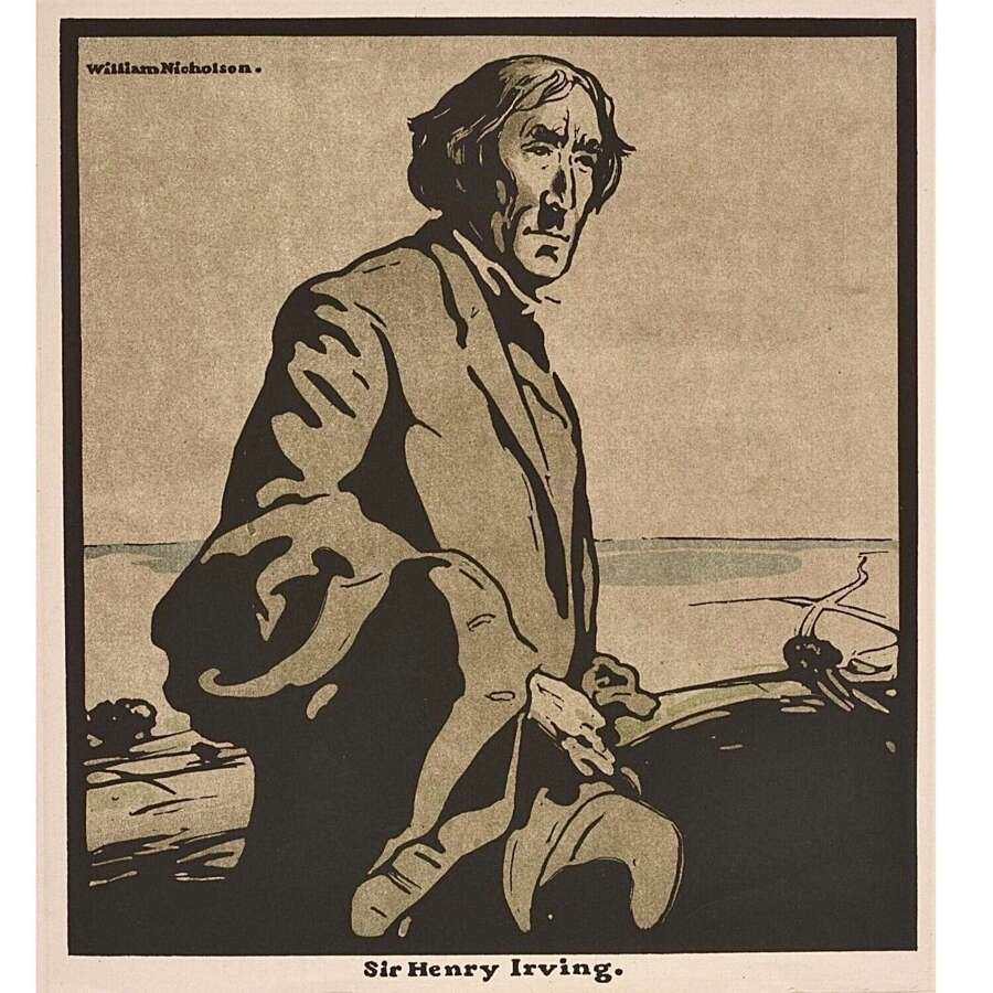 Sir William Nicholson (1872-1949) portrait of &ldquo;Sir Henry Irving&rdquo; (1838&ndash;1905)