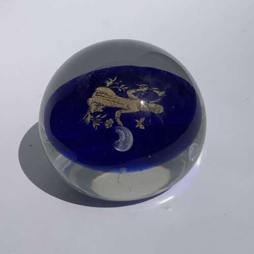 A Mid-C20th Murano Glass Astrological Star-Sign Paperweight ‘Virgo’ 23 August-22 September