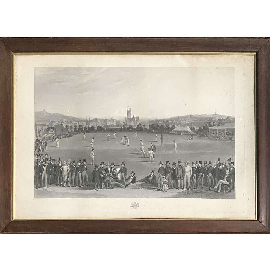 &lsquo;The Cricket Match between Sussex & Kent at Brighton&rsquo; W Drummond & C Bas&eacute;b&eacute;, Print 1849