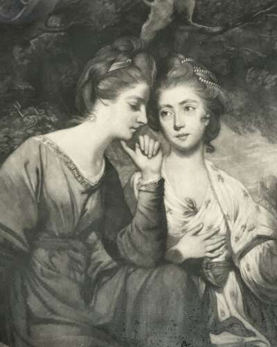“Et In Arcadia Ego” (Mrs Bouverie & Mrs Crewe) Mezzotint After Sir Joshua Reynolds P.R.A.
