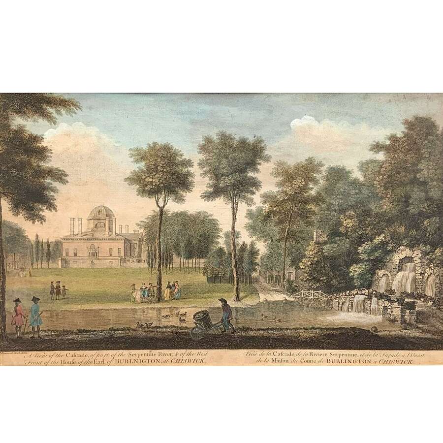 Perspective View Earl of Burlington&rsquo;s Chiswick House & Garden John Donowell (fl.1753&ndash;1786)