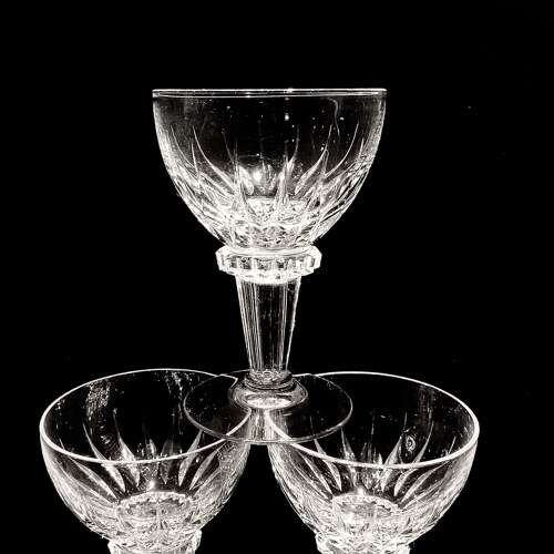 Six (6) Port / Sherry Glasses by Willem Rozendaal (1899-1971) for Kristalunie Maastricht