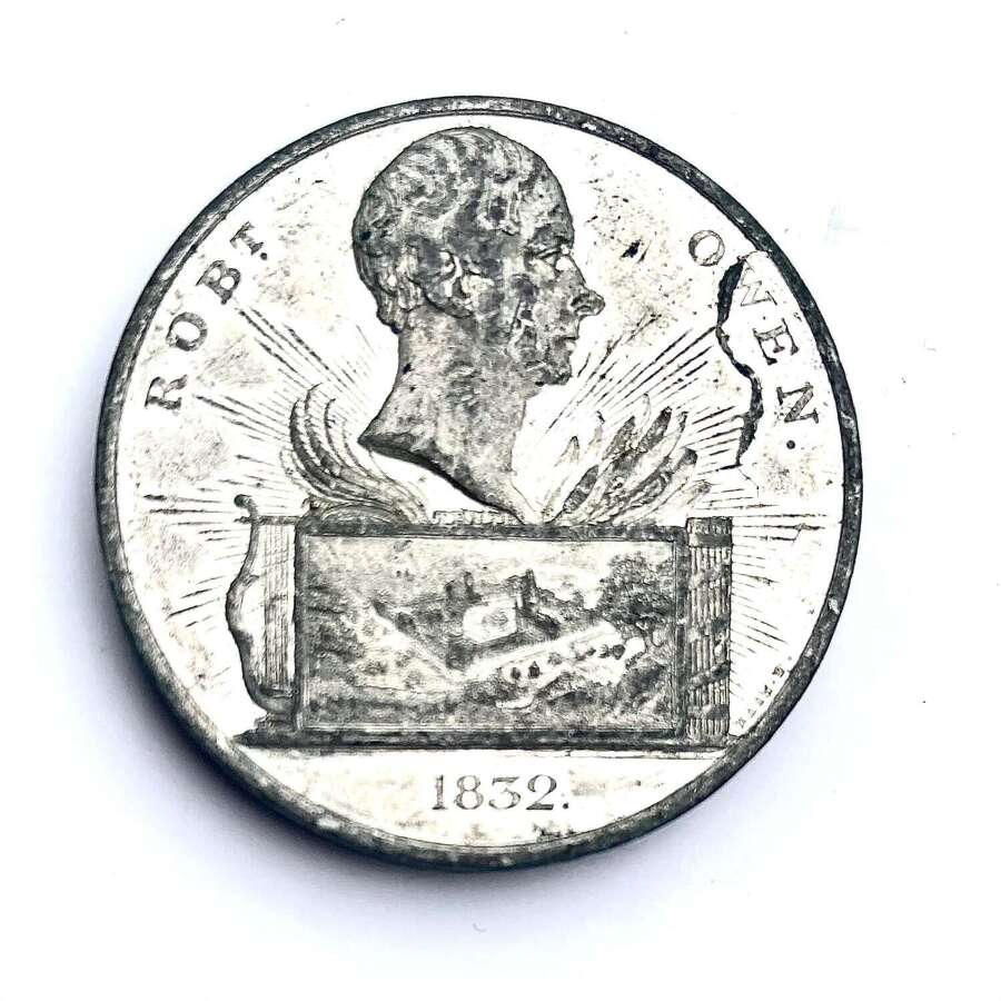 Medal Commemorating Utopian Socialist and Reformer Robert Owen (1771-1858)