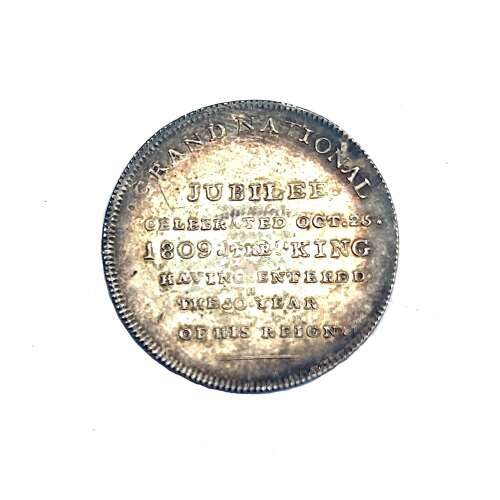 King George III Golden Jubilee Medalet in Silver