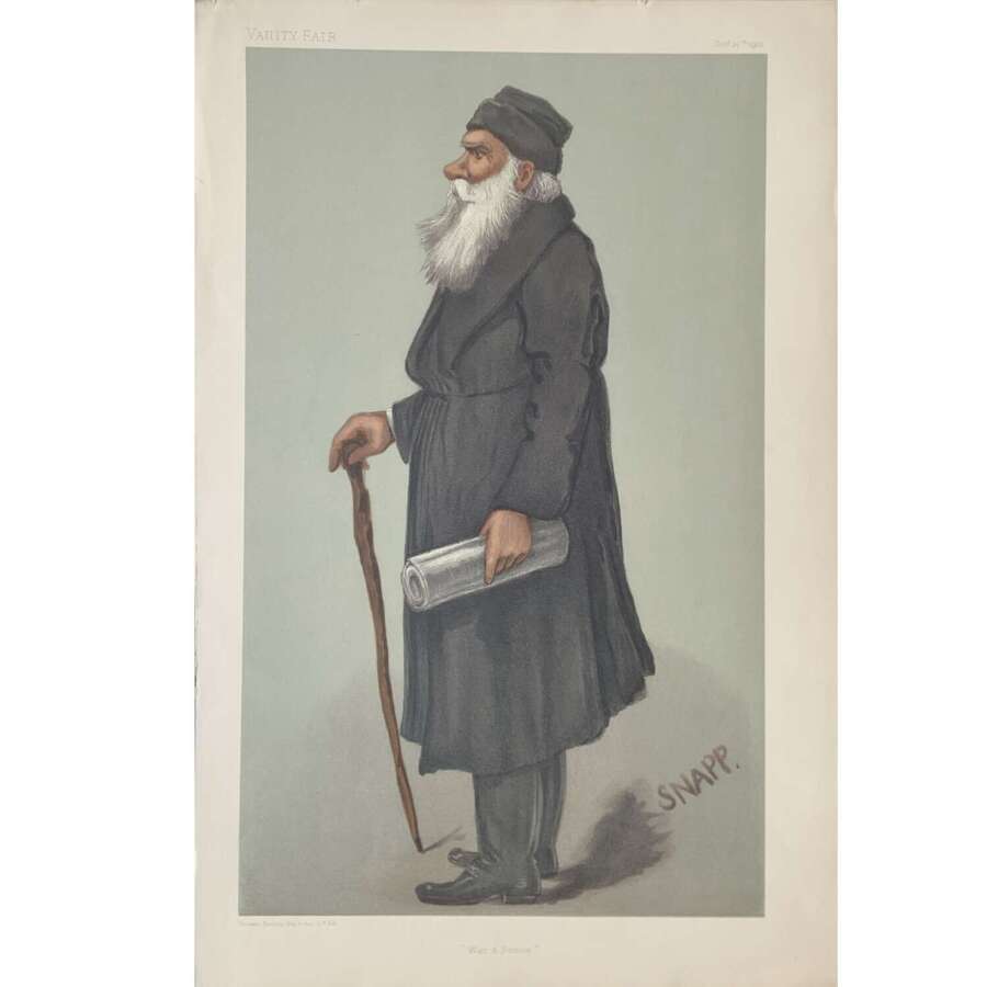 &ldquo;War & Peace&rdquo; Count Leo Tolstoy (1828-1910) Vanity Fair Caricature by&nbsp;'Snapp'