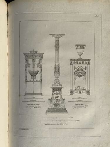 Percier et Fontaine “Recueil de Décorations Intérieures” First Edition Neoclassical Work