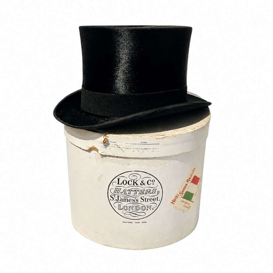 A Well Presented Vintage Gentleman's Silk Top Hat in a Very Good Scarce 7&frac12; Size