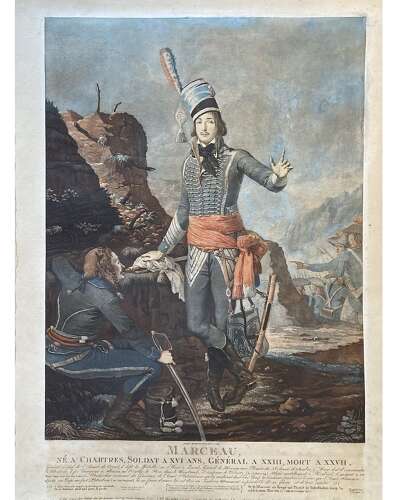 Portrait Print of the Heroic French Revolutionary General François Marceau (1769-1796)